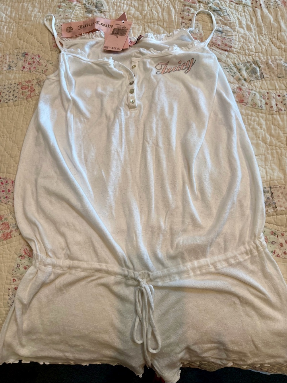 New Women’s Juicy Couture Romper xl